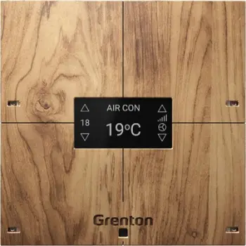 Panel prekje Grenton SMART PANEL 4B, ekran i integruar, 4 zona, dru i çelët