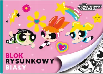 Fletore vizatimi Teka Powerpuff Girls, A4, 20 fletë, e bardhë