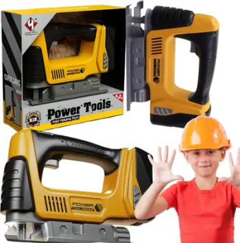 Lodër sharrë elektrike Power Tools, rol lojërash, 3+, verdhë e zezë