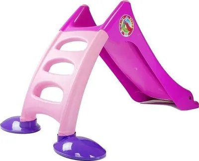 Rrëshqitëse kopshti Lean Toys Slide Garden 424, për fëmijë, rozë vjollcë - 3
