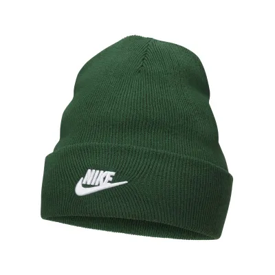 Kapelë beanie Nike NSW Utility Futura, pambuk, jeshile me të bardhë - 1