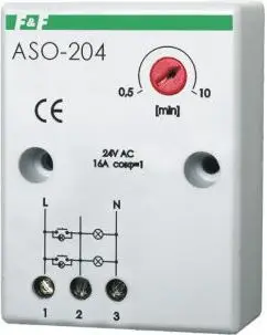 Koha-matës shkalle F&amp;F ASO-204, 16A, IP65, gri
