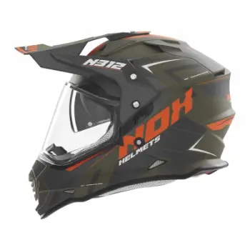 Helmetë motoçiklete Nox N312 Vapor, motokros trail, e zezë