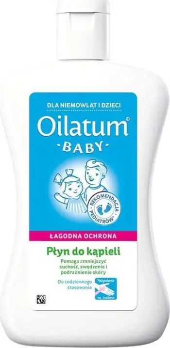 Shkumë banje për bebe Oilatum Baby Bubble Bath, lëkurë e ndjeshme, 300ml, e bardhë