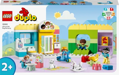 Lodra konstruktore LEGO Duplo Town Life in Kindergarten 10992, edukative, për fëmijë 2+ - 1