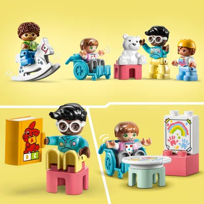 Lodra konstruktore LEGO Duplo Town Life in Kindergarten 10992, edukative, për fëmijë 2+ - 3