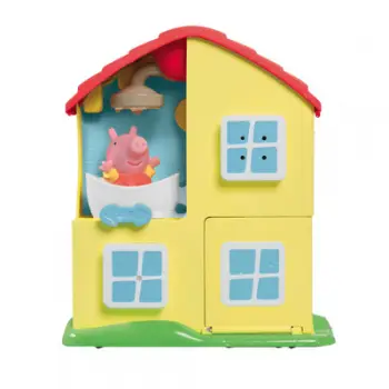 Set lodrash banjo Peppa Pig Peppa’s House, shtëpi me gota thithëse, figure notuese Peppa, shumengjyrësh