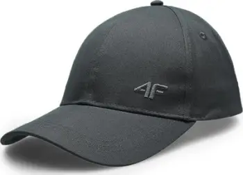 Kapele bejsbolli 4F Men's Sport, pambuk, e rregullueshme, e zezë