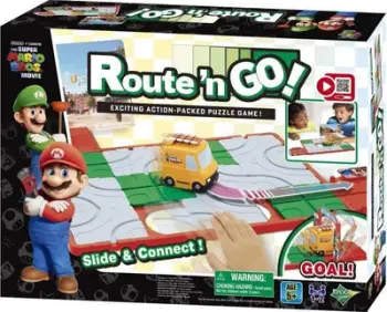Lojë tavoline The Super Mario Bros Route n Go Puzzle, për fëmijë 5+, shumëngjyrëshe