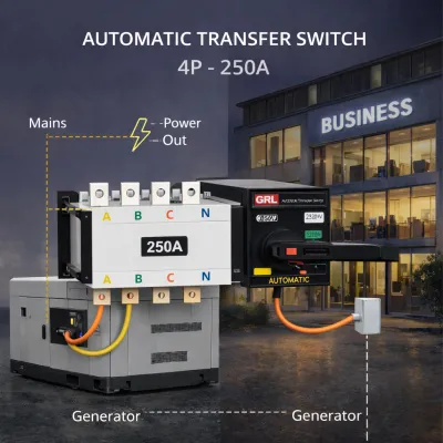 ATS ndërprerës automatik 4P 250A HGLD-250A/4 - 1