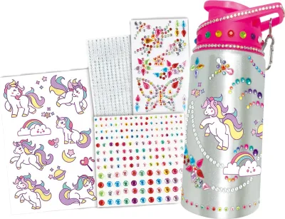 Set kreativ shishe uji Unicorn DIY, mozaik diamant 5D, ngjyra shumëngjyrëshe - 5