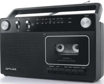 Radio tavoline Muse M-152 RC, FM, me bateri, e zezë