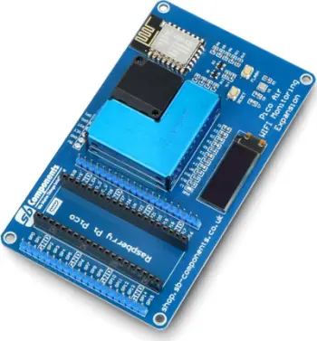 Pllakë zgjeruese SB Components Pico Air, WiFi, sensor ajri PMSA003 BME280, blu