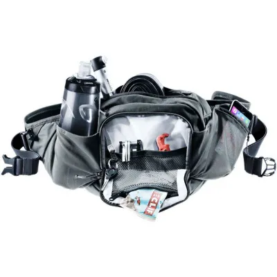 Çantë beli Deuter Pulse Pro 5, 5L, me mbajtëse shishe, gri grafit - 2