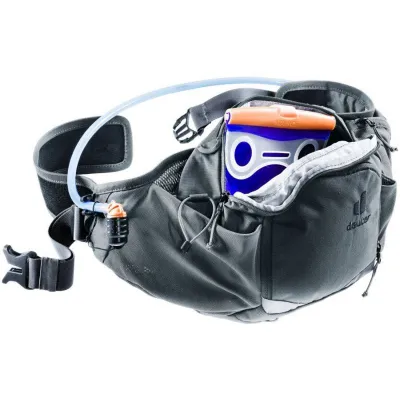 Çantë beli Deuter Pulse Pro 5, 5L, me mbajtëse shishe, gri grafit - 3