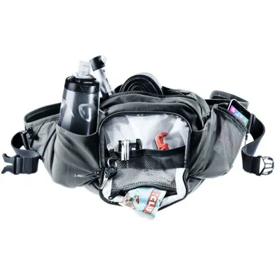 Çantë beli Deuter Pulse Pro 5, 5L, me mbajtëse shishe, gri grafit - 7