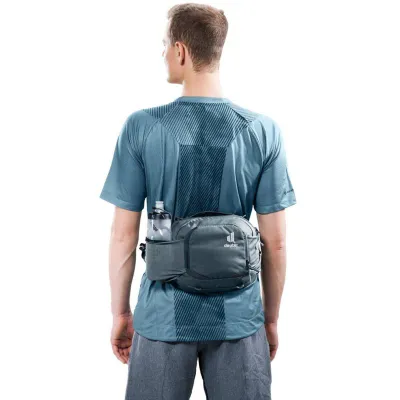 Çantë beli Deuter Pulse Pro 5, 5L, me mbajtëse shishe, gri grafit - 10