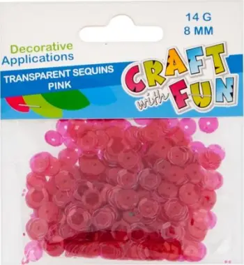 Pulla dekorative Craft with Fun, 8mm, rozë