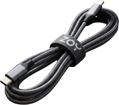 Organizues për kabllo ZOY Velcro, 0.5m, i zi - 2