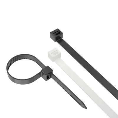 Organizues për kabllo ZOY Ties, 300mm, 100 copë, të zeza - 2