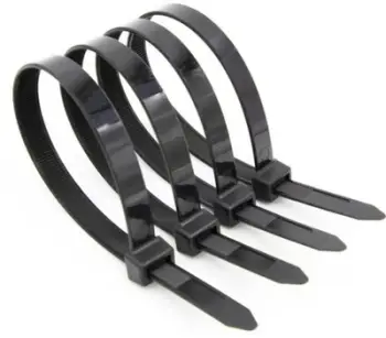 Organizues për kabllo ZOY Ties, 300mm, 100 copë, të zeza