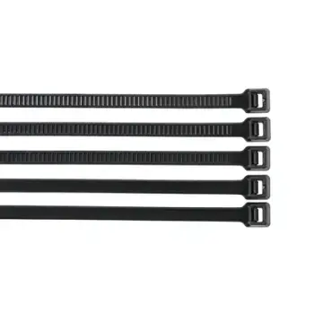 Organizues për kabllo ZOY Ties, 200mm, 100 copë, të zeza