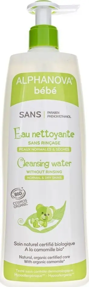Ujë pastrues për bebe Alphanova Baby, micelar, 500ml