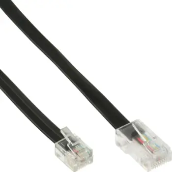 Kabllo modular InLine 18648, RJ45 në RJ12, 10m, 6 bërthama, gri