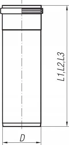 Gyp oxhaku SpiroFlex 130, inox 0.6mm, 1m, argjent - 3