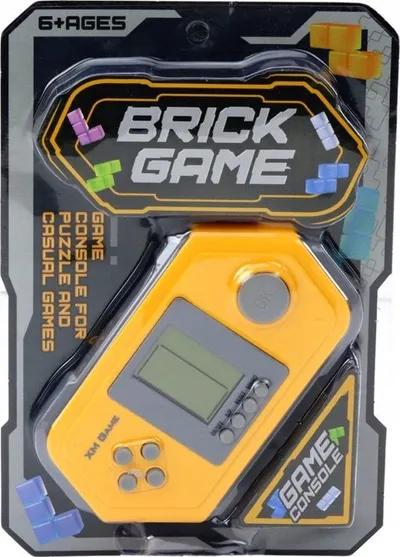 Konsolë lojërash Tetris Brick Game, elektronike, gri verdhë - 3