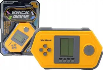 Konsolë lojërash Tetris Brick Game, elektronike, gri verdhë