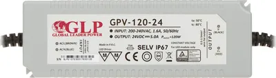 Furnizim energjie GLP, 24V DC, 120W, IP67, i papërshkueshëm nga uji - 2