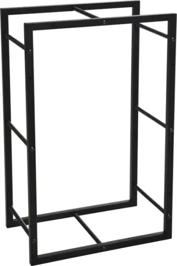 Stendë druri zjarri ProGarden Rectangular, 45x28x70 cm, metal, e zezë
