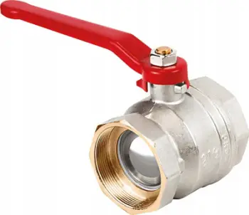 Valvul sferike Perfexim Ball Valve Union DN65, bronz, me levë, e artë
