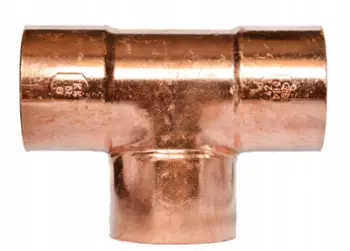 T-fiting bakri IbP Equal Straight Tee 5130 42, 3xLW, për tuba Cu-DHP, ngjyrë bakri