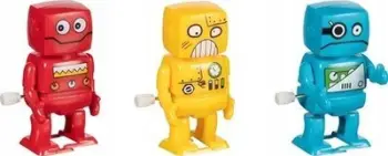 Lodër robot me dredhje Goki Wind-Up Robot, plastikë, dizajn futuristik, ngjyra të ndryshme