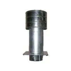 Deflektor ajrimi me pjatë 110mm, i galvanizuar, i argjendtë