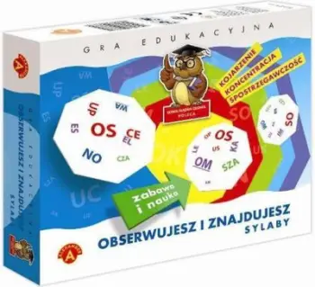 Lojë edukative Alexander Observe And Find Syllables, për rrokje, për fëmijë
