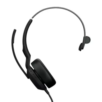 Kufje Jabra Evolve2 50 UC Mono, USB C USB A, pa Bluetooth, të zeza