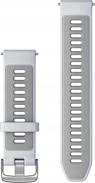 Rrip ore Garmin Forerunner, silikoni sportiv, 22mm, i bardhë - 2