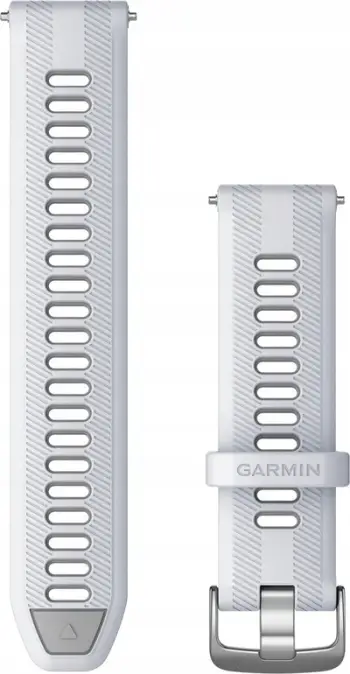 Rrip ore Garmin Forerunner, silikoni sportiv, 22mm, i bardhë