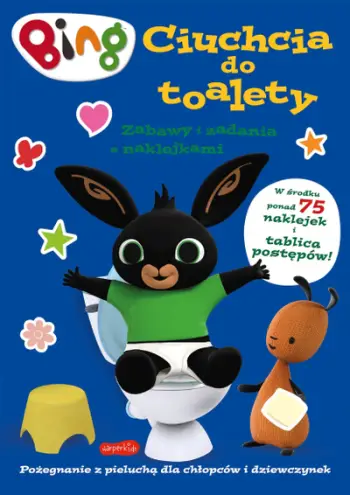 Libër për fëmijë Bing Toilet Train, aktivitete dhe ngjitëse, shumëngjyrësh