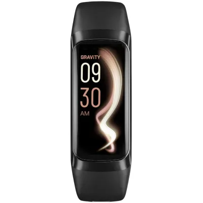 Ora inteligjente Gravity GT40-1, Bluetooth, rrip gome 19mm, e zezë - 2