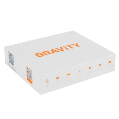 Ora inteligjente Gravity GT40-1, Bluetooth, rrip gome 19mm, e zezë - 11