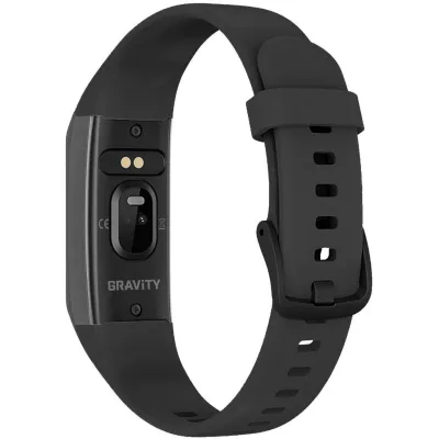 Ora inteligjente Gravity GT40-1, Bluetooth, rrip gome 19mm, e zezë - 5