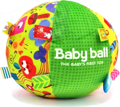 Top lodër sensorik Woopie Baby Ball, 19 cm, me zile, shumëngjyrësh - 3