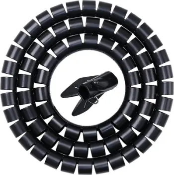 Organizues spiral për kabllo ZOY, 3m, i zi