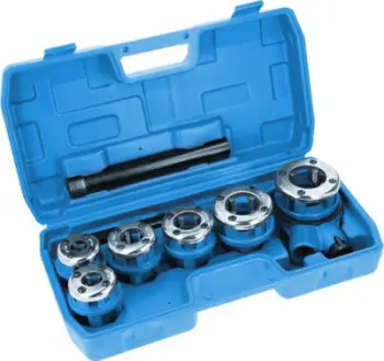 Set prerëse fijesh Hogert Technik HT1P635, 6 copa, kuti plastike, blu