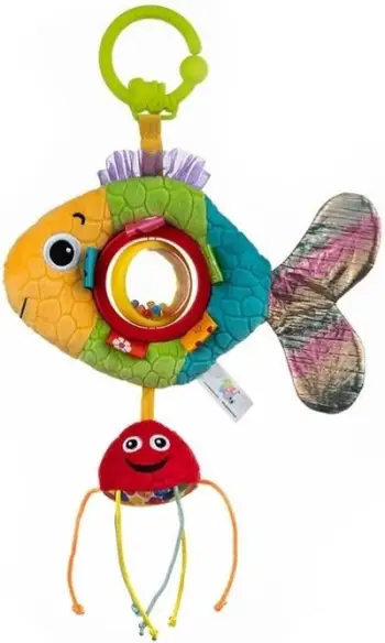 Lodër varëse për bebe Goldie Goldfish, për krevat dhe karrocë, shumëngjyrëshe