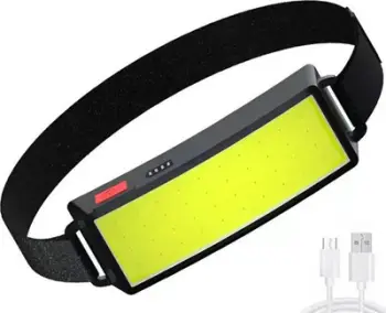Fener koke ZD84, LED COB, USB rikarikues, i zi